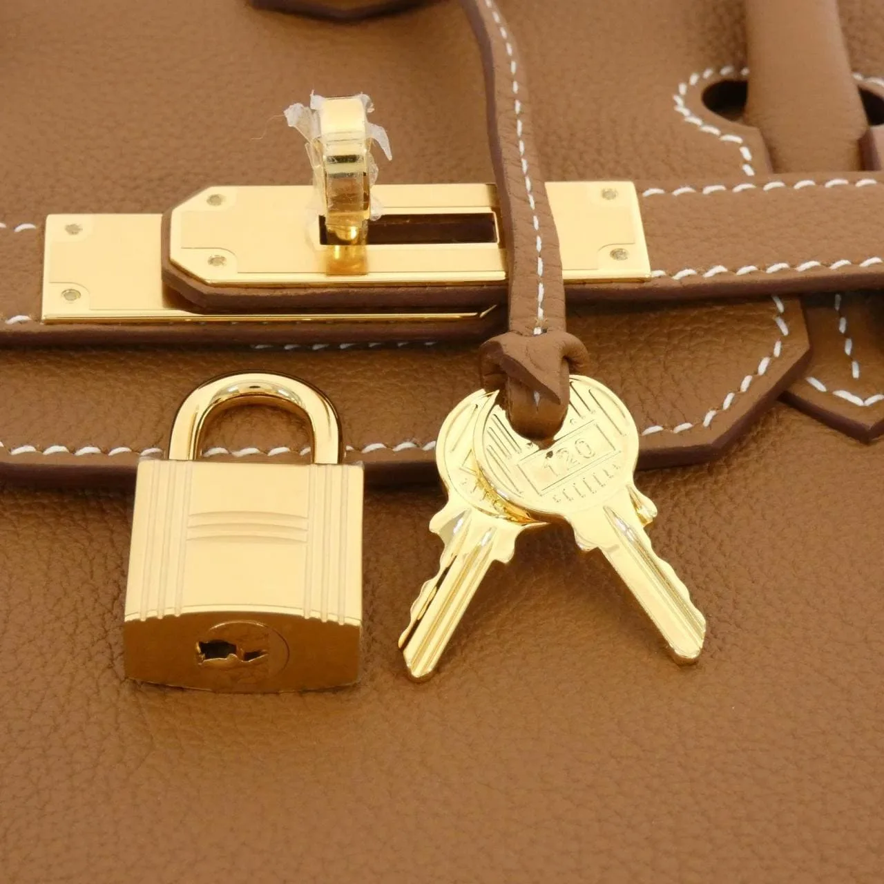 HERMES Birkin 027633CC Handbag Togo 金色 Togo 牛皮 未使用品 - 縮圖 4