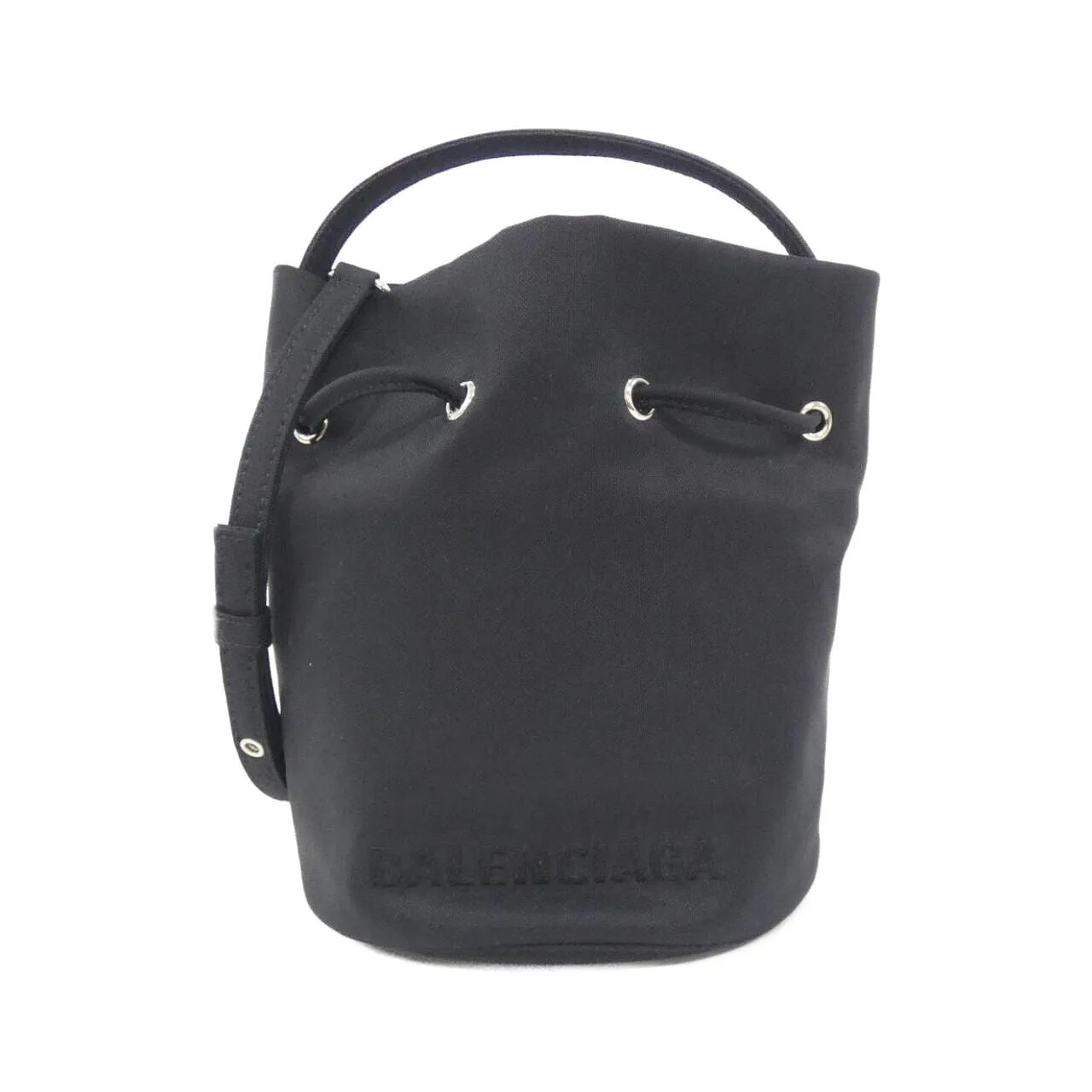 BALENCIAGA 656682 H854N Handbag Nylon Black
