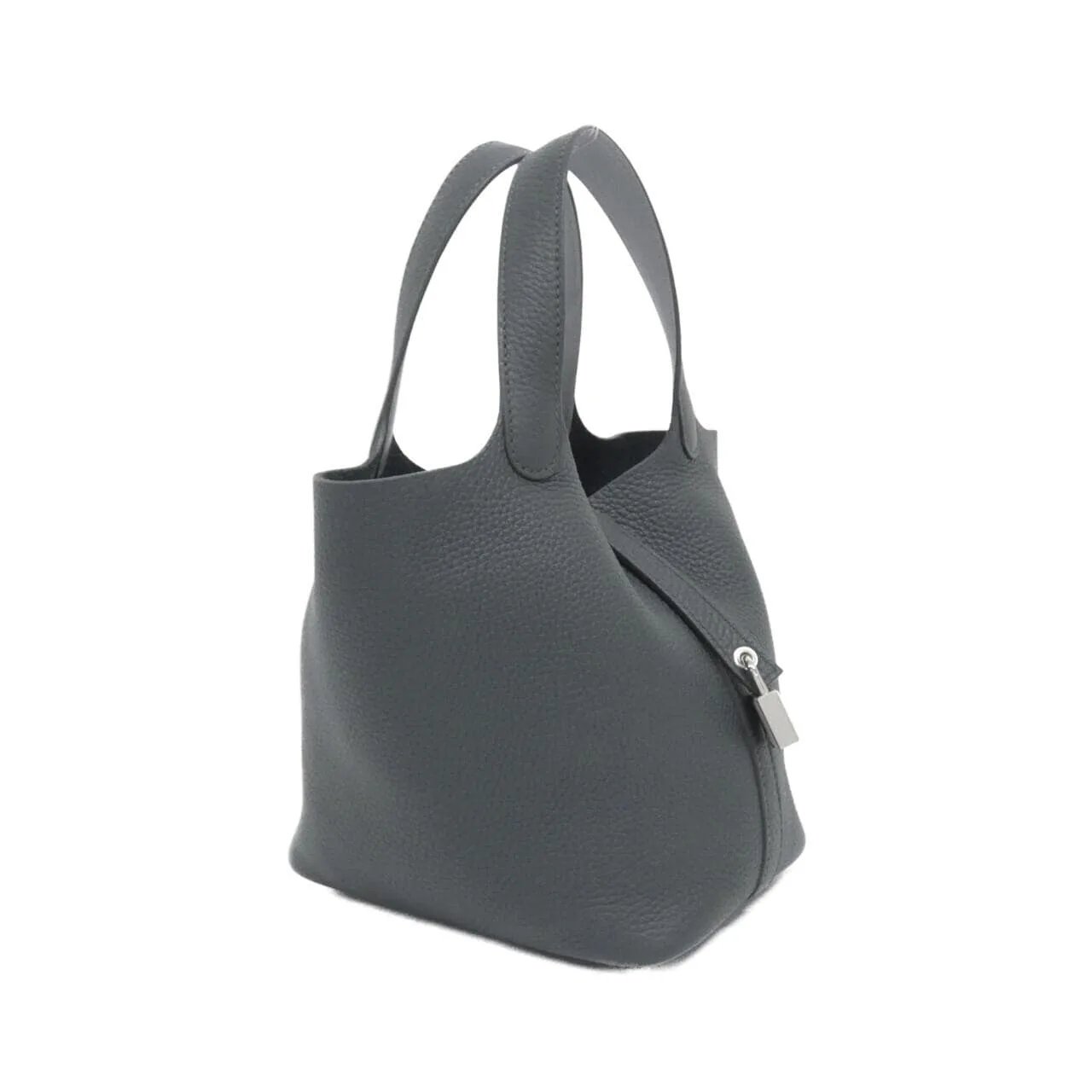 HERMES Picotin 069560CK Handbag Clemence Black