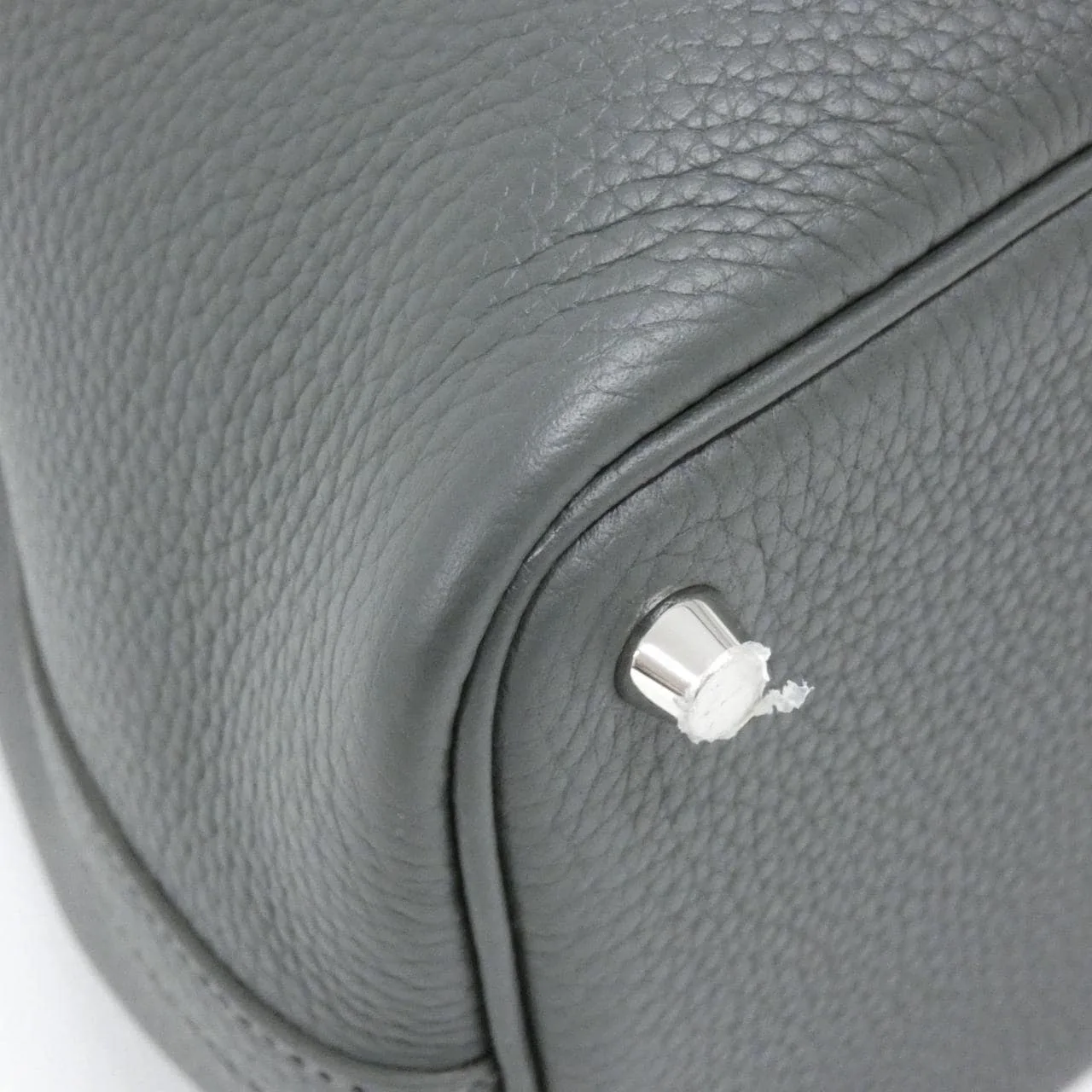 HERMES Picotin 069560CK Handbag Clemence Black Clemence Leather Rank A - Thumbnail 3