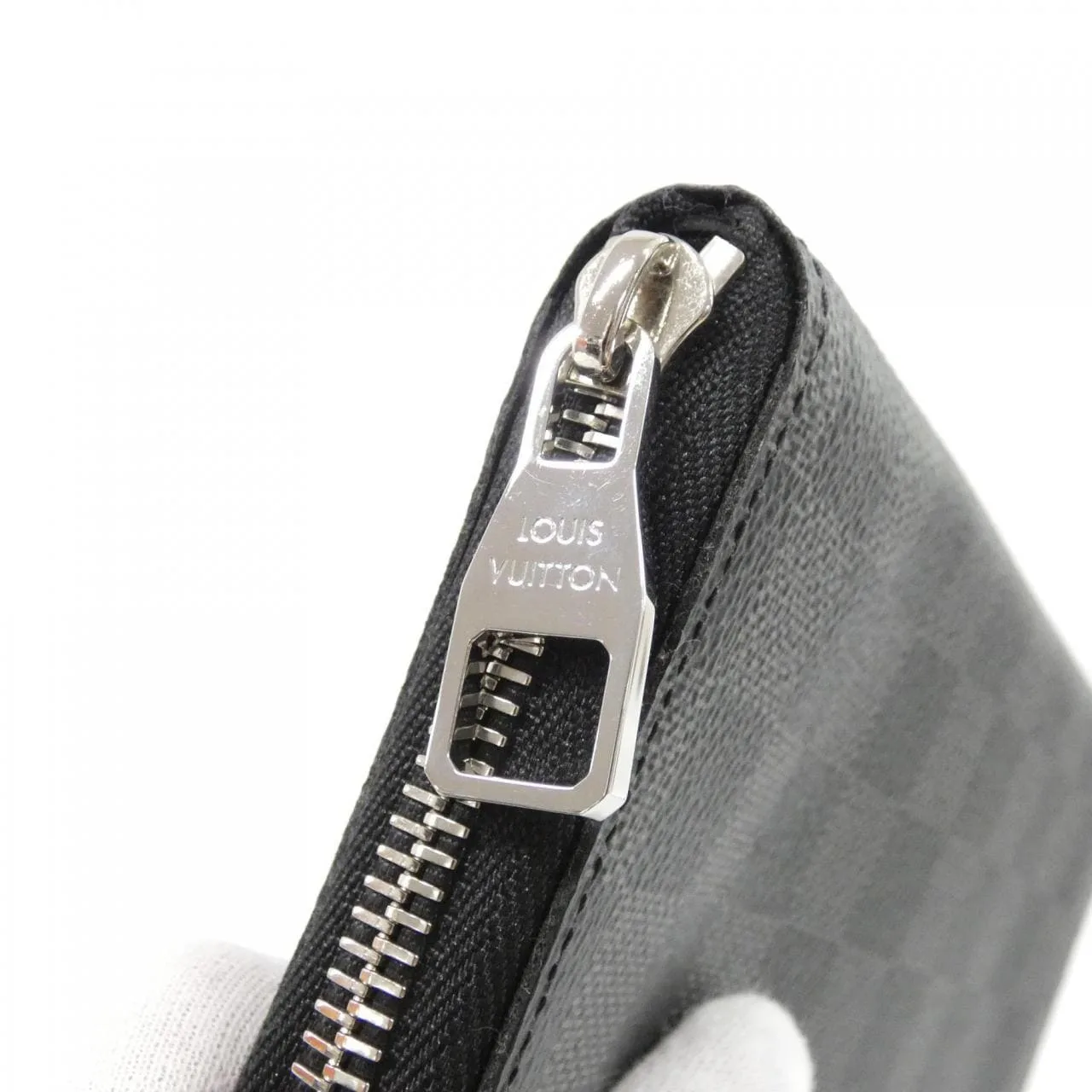 LOUIS VUITTON N63095 銀包 Damier 黑色 Damier 中古品A - 縮圖 5