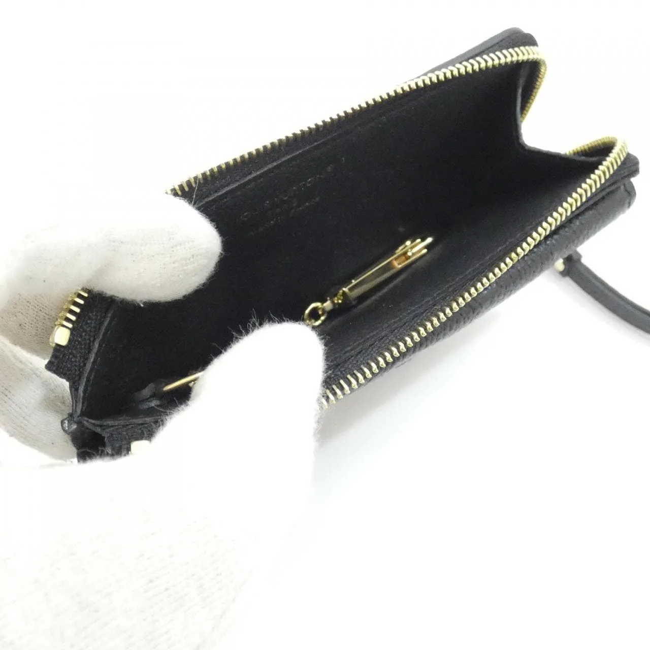 LOUIS VUITTON M69421 Coin Case Monogram 黑色 Monogram 中古品A - 縮圖 8
