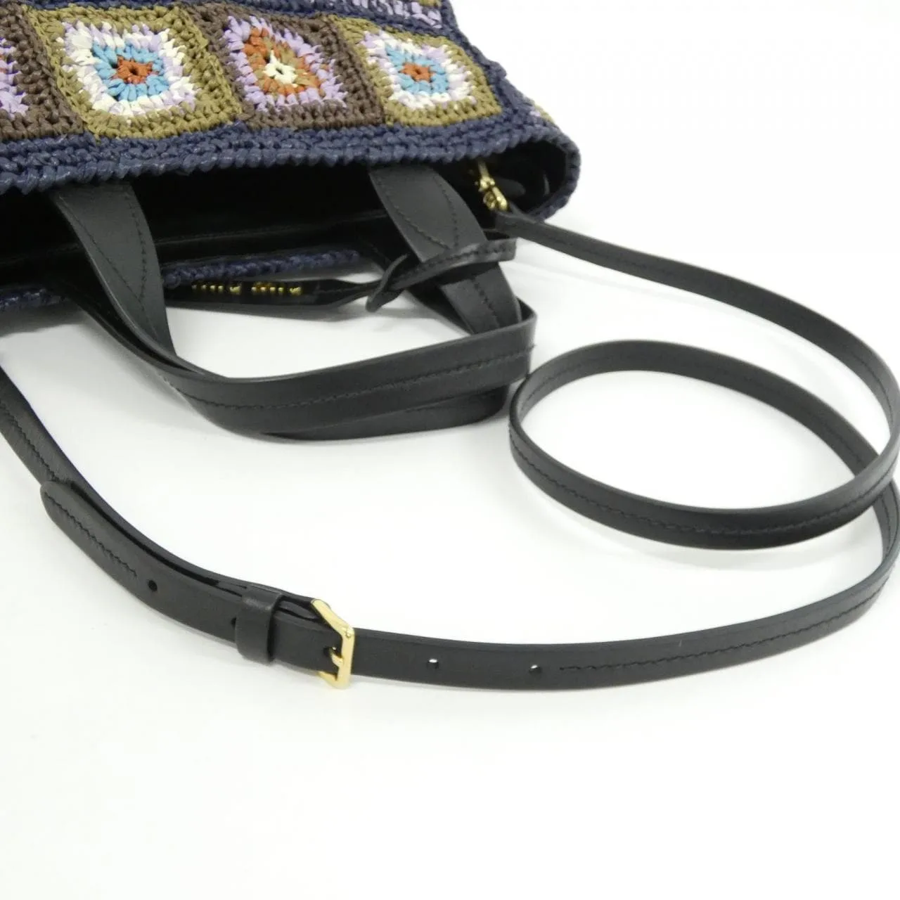 MIU MIU 5BA183 手提包 黑色 中古品A - 縮圖 8