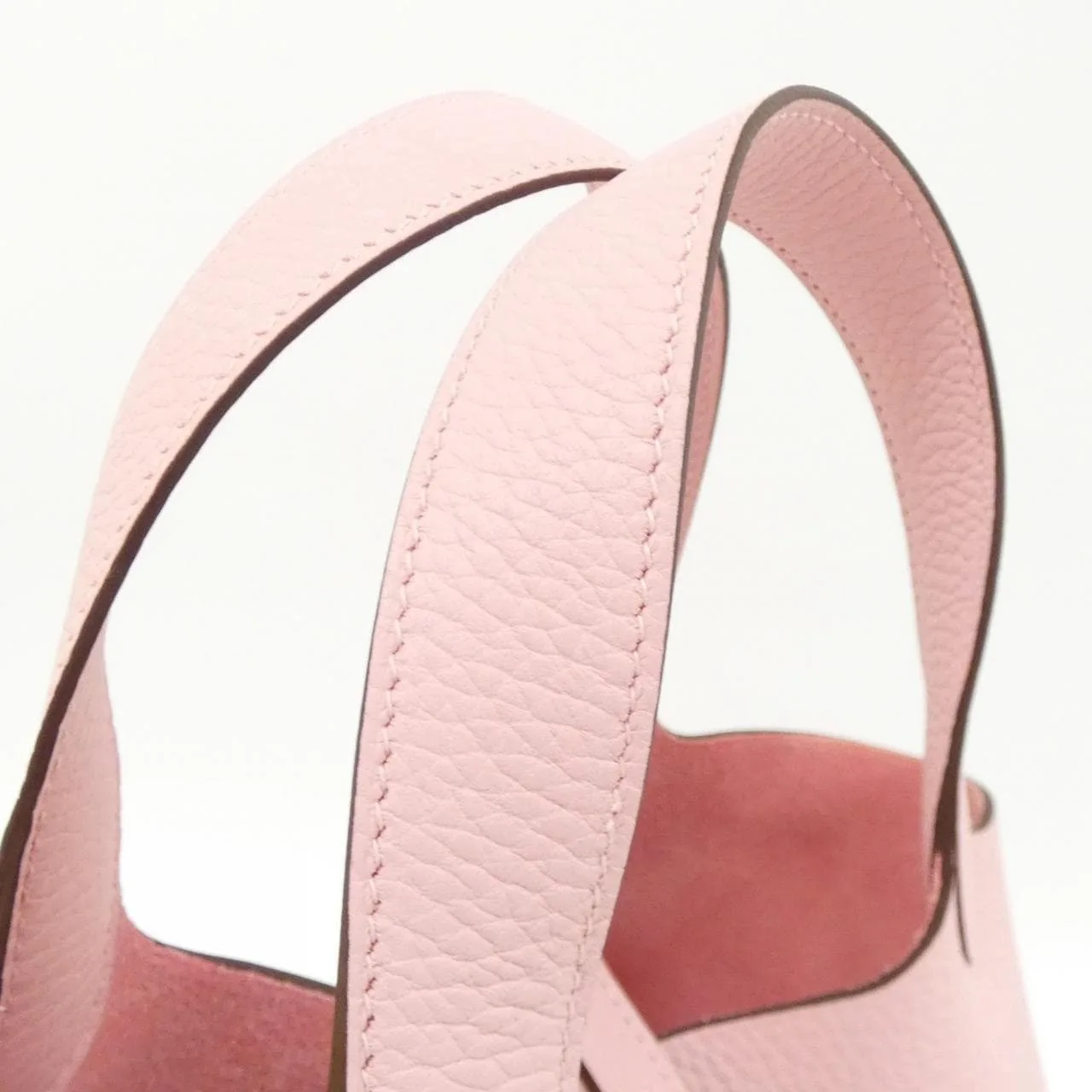 HERMES Picotin 056289CK Handbag Clemence Clemence Leather Unused - Thumbnail 4