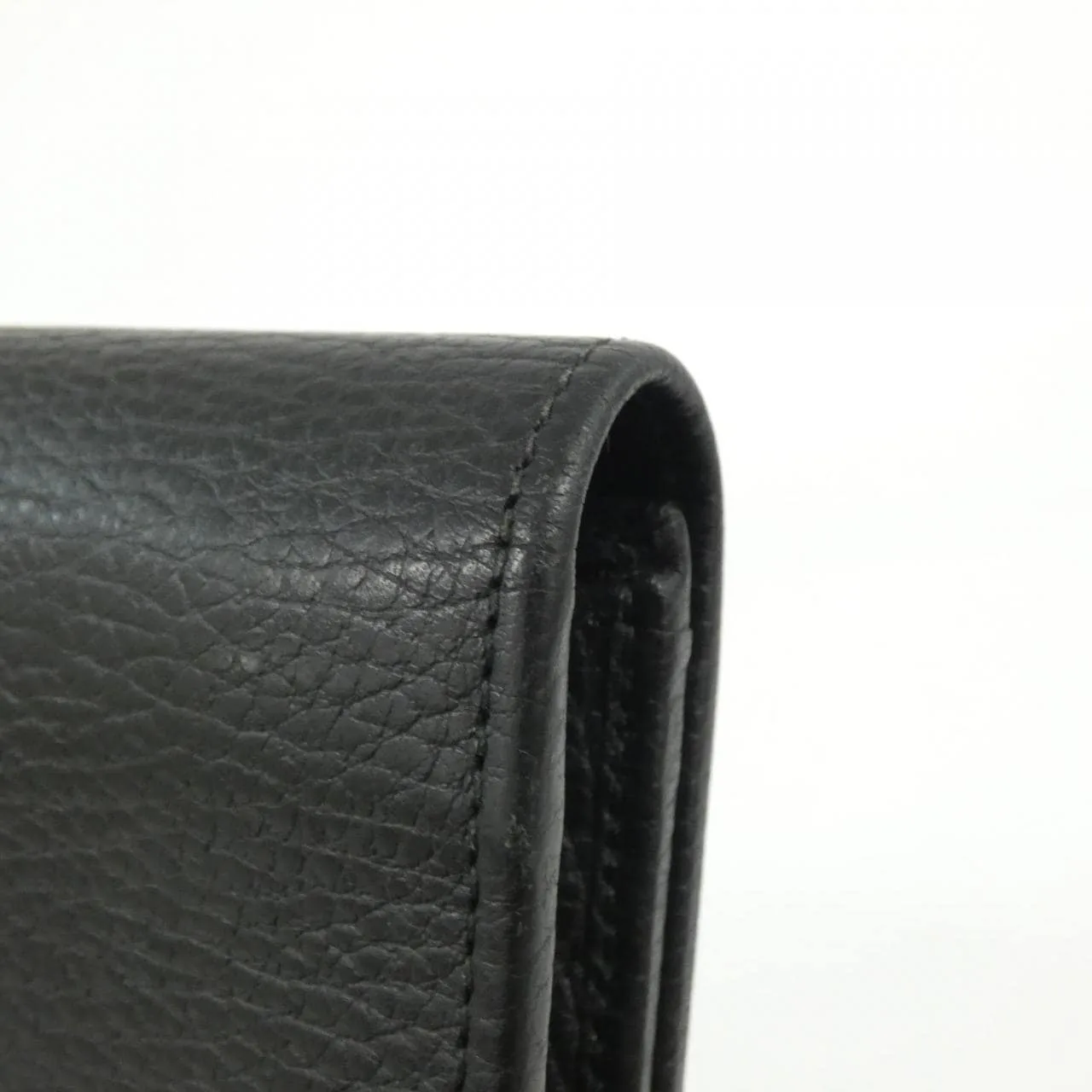 GUCCI 456116 CAO0G Wallet Leather Black Leather Rank A - Thumbnail 4
