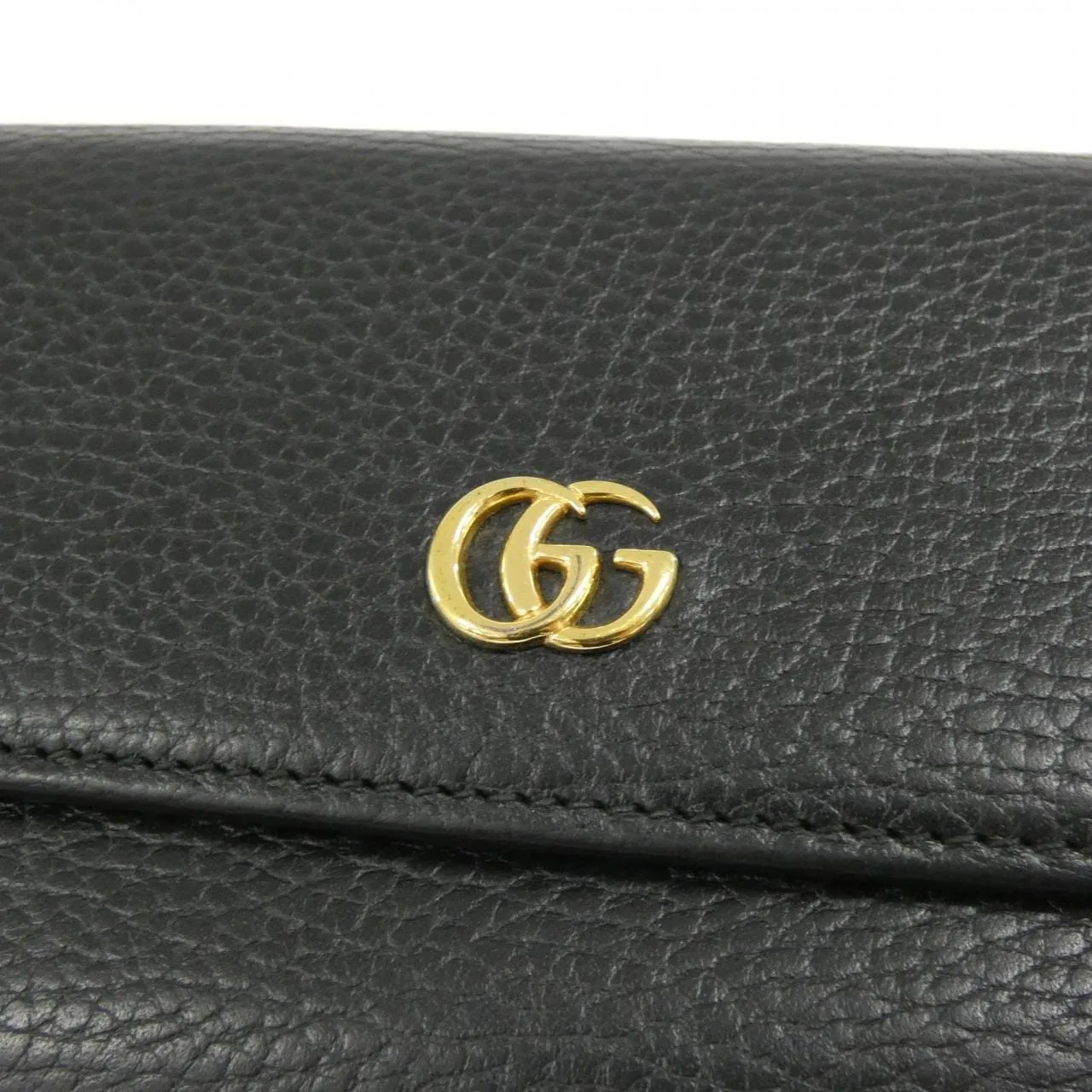 GUCCI 456116 CAO0G Wallet Leather Black Leather Rank A - Thumbnail 5