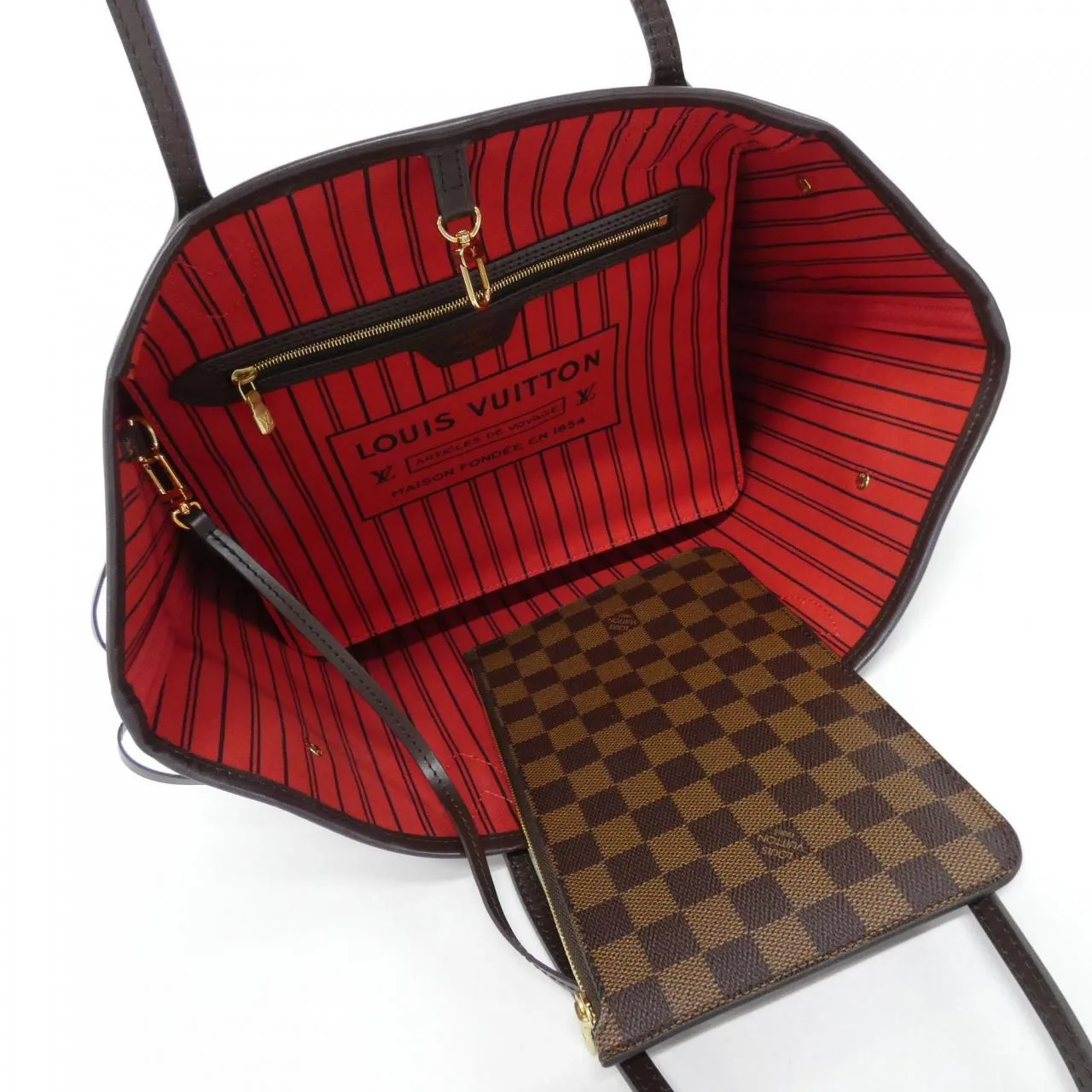 LOUIS VUITTON Neverfull N41358 Tote Damier Black Damier Rank A - Thumbnail 6