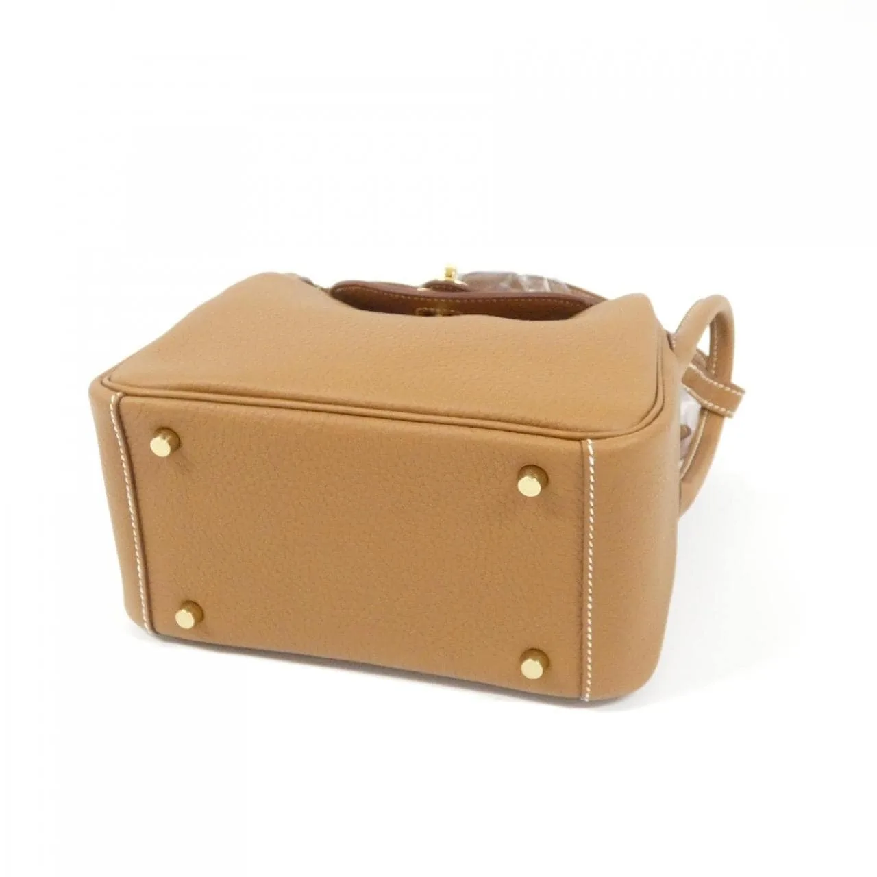 HERMES Lindy 085956CC Shoulder Clemence Gold Clemence Leather Unused - Thumbnail 3