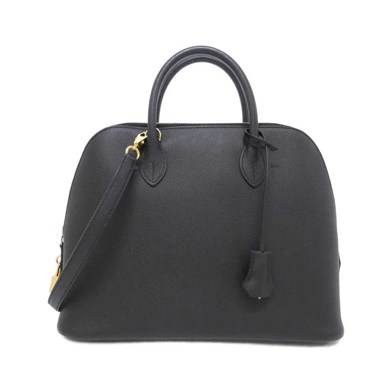 HERMES Bolide 075181CC Handbag Epsom Black