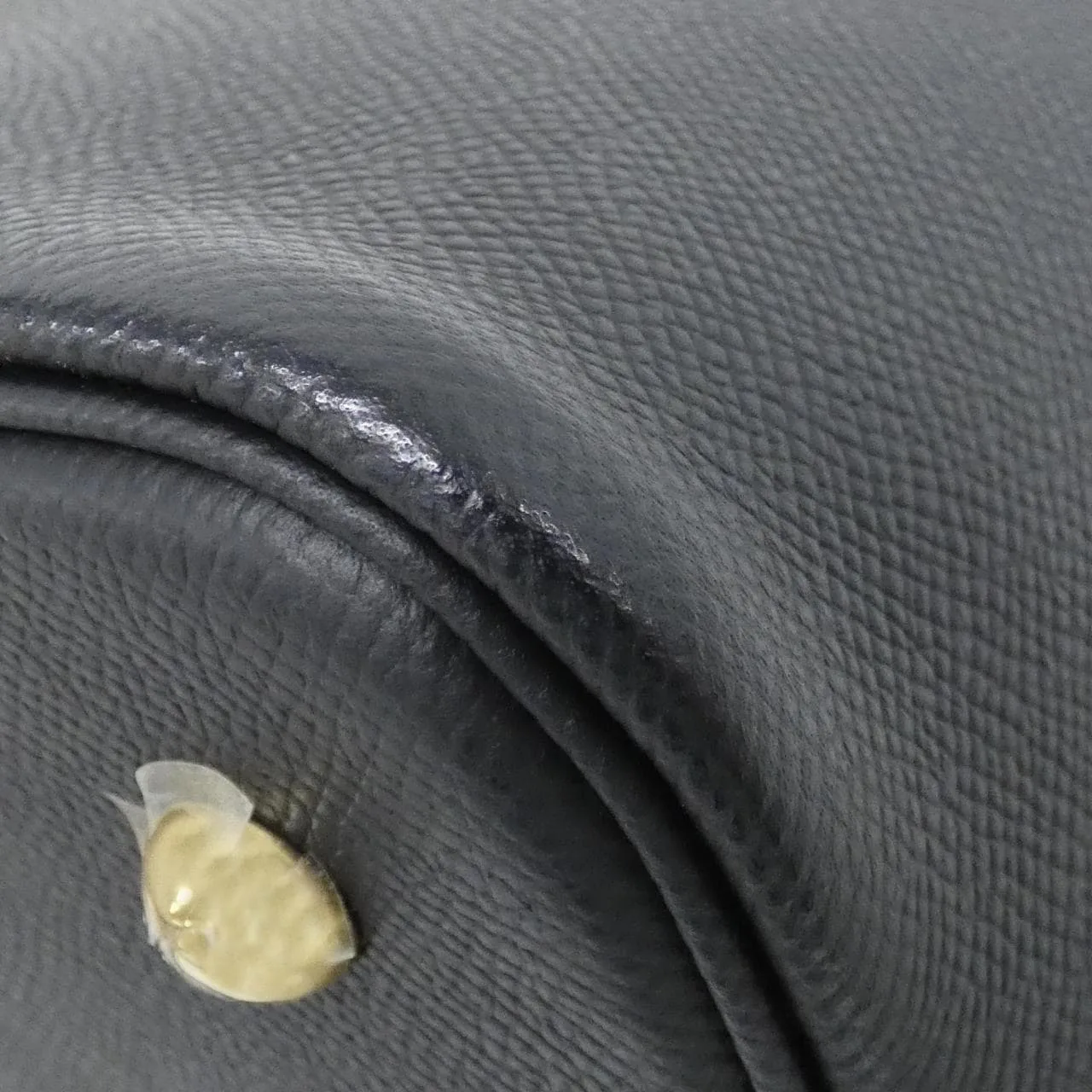 HERMES Bolide 075181CC Handbag Epsom Black Epsom Leather Rank A - Thumbnail 2