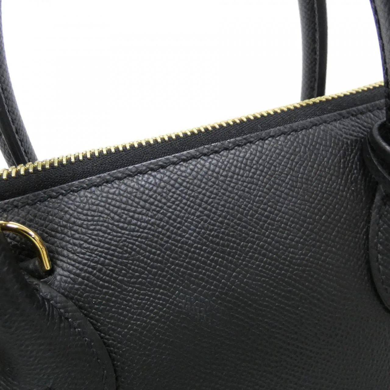 HERMES Bolide 075181CC Handbag Epsom Black Epsom Leather Rank A - Thumbnail 4