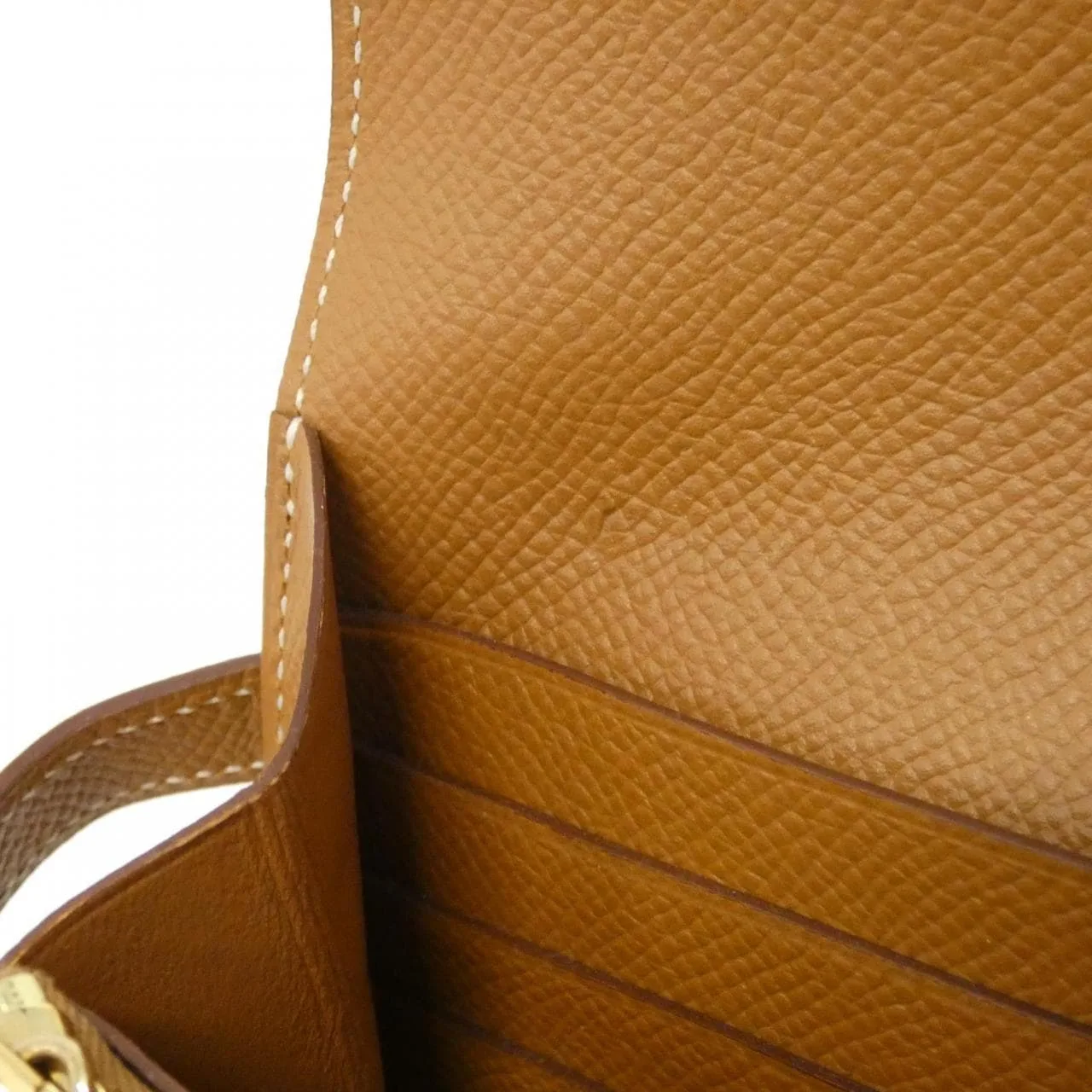 HERMES Kelly 051300CC Wallet Epsom Gold Epsom Leather Rank A - Thumbnail 5
