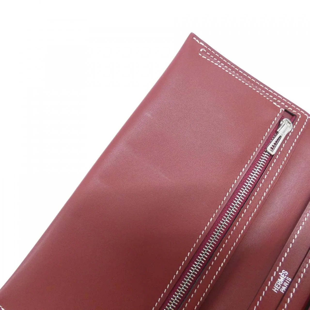 HERMES Wallet Rouge Rank A - Thumbnail 7