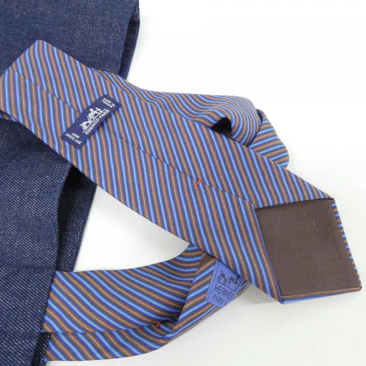 HERMES 1009848 Handbag Denim Navy Denim Rank A - Thumbnail 4