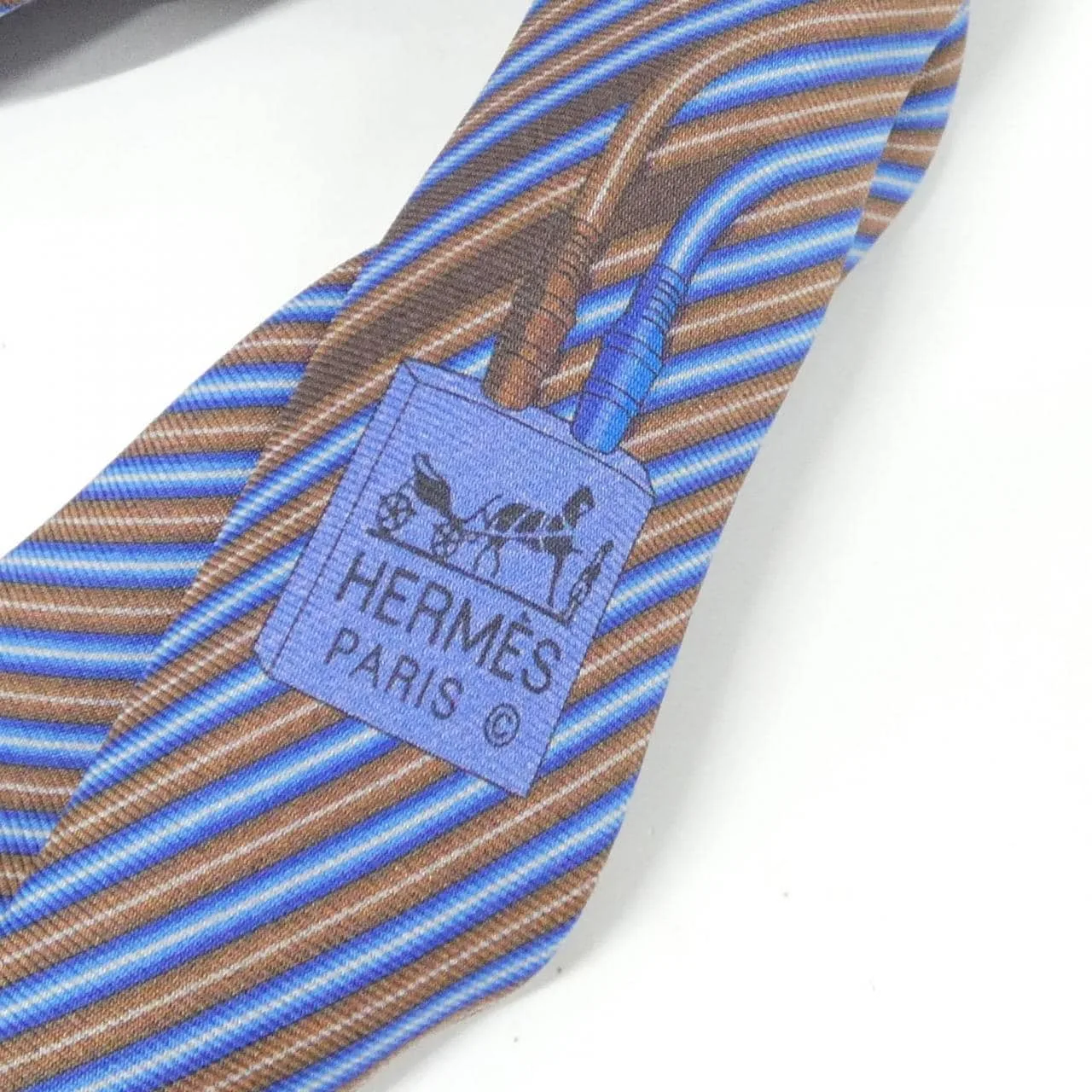 HERMES 1009848 Handbag Denim Navy Denim Rank A - Thumbnail 5