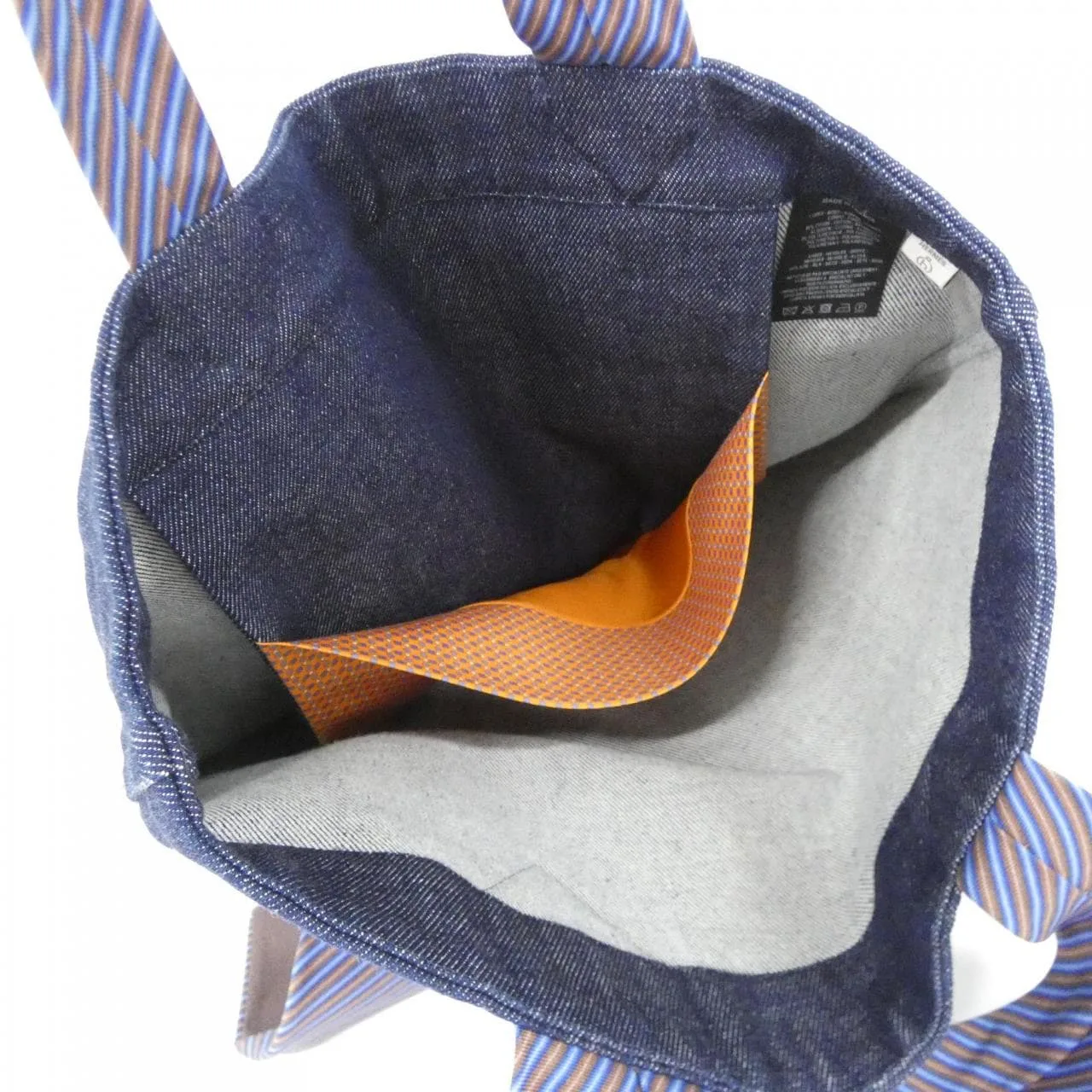 HERMES 1009848 Handbag Denim Navy Denim Rank A - Thumbnail 6