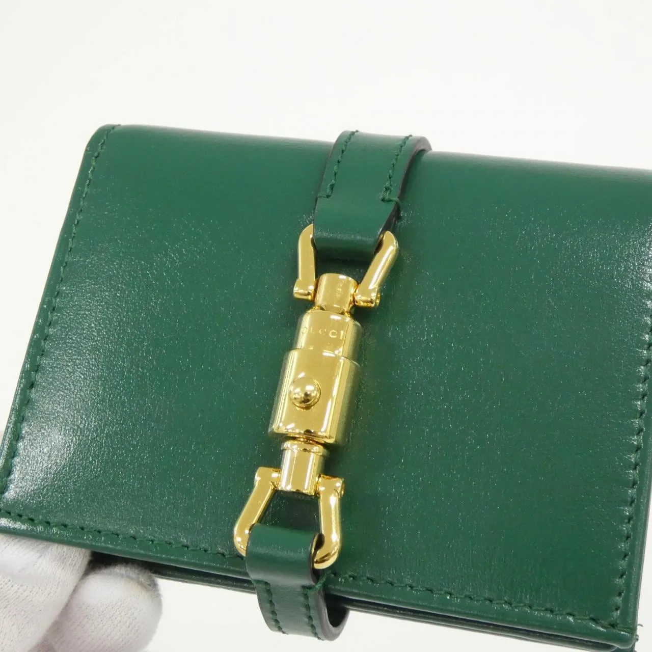 GUCCI 645536 14JOG Wallet Leather Black Leather Rank A - Thumbnail 4