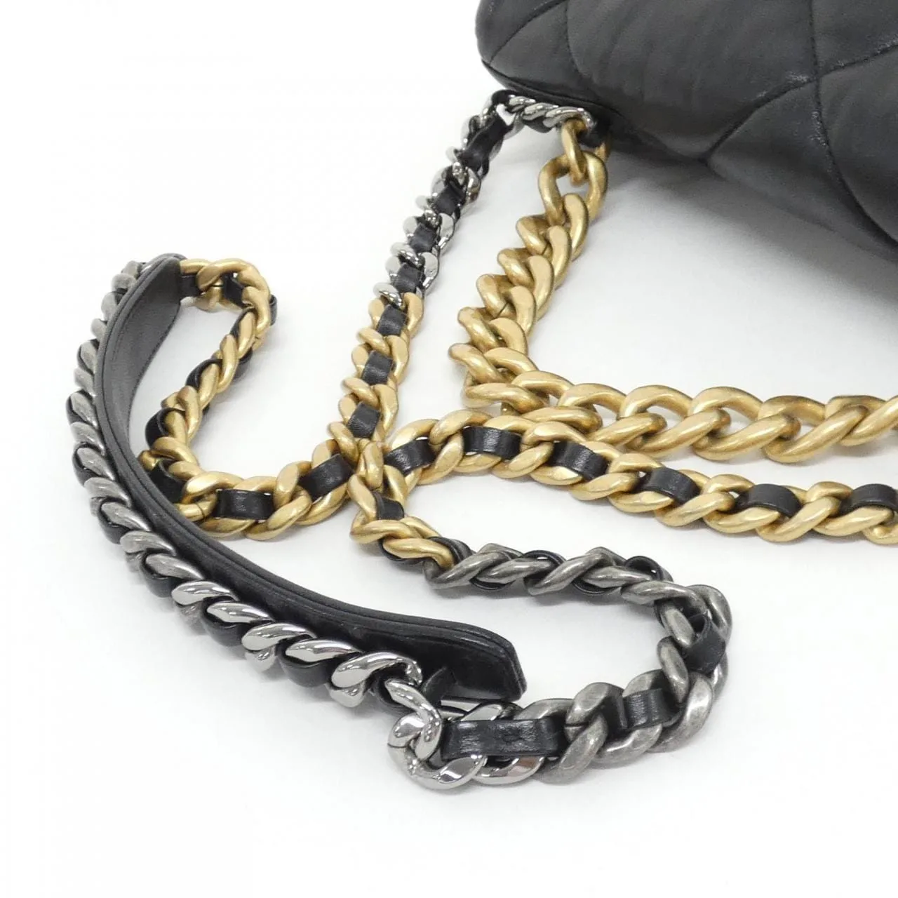 CHANEL Chanel 19 AS1161 肩背包 黑色 中古品A - 縮圖 7