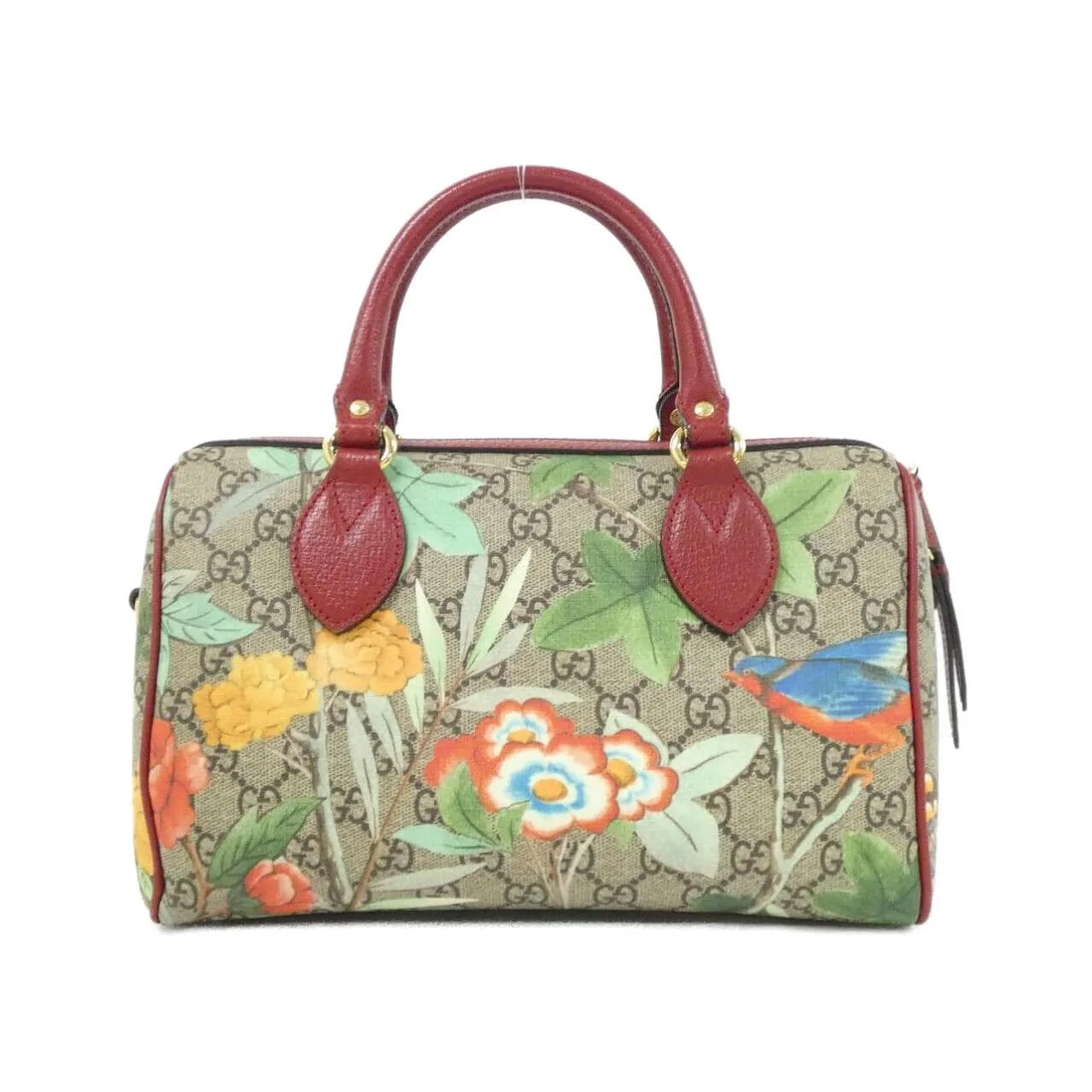 GUCCI 409529 K0L2G 波士頓包 帆布 黑色 帆布 中古品A - 縮圖 2
