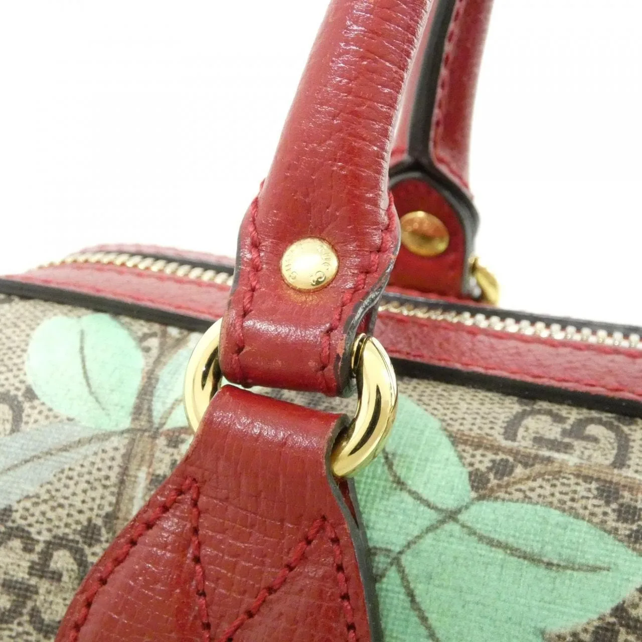GUCCI 409529 K0L2G 波士頓包 帆布 黑色 帆布 中古品A - 縮圖 7