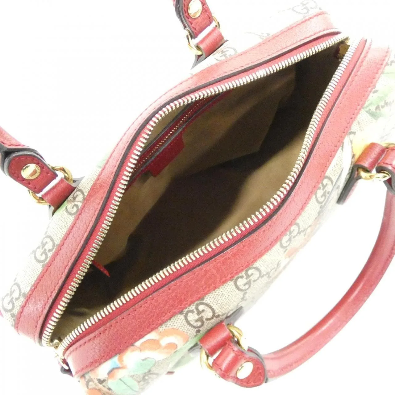 GUCCI 409529 K0L2G 波士頓包 帆布 黑色 帆布 中古品A - 縮圖 9