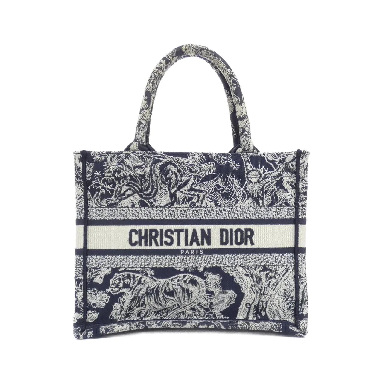 DIOR Book Tote M1265ZRGO Tote Canvas Blue