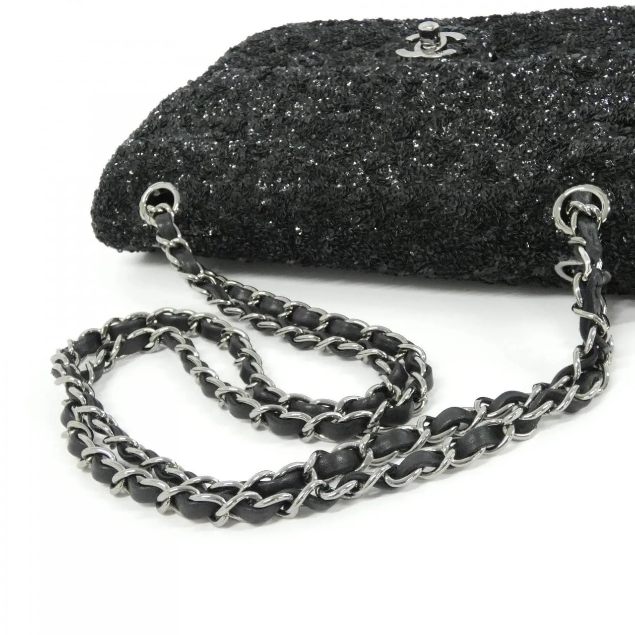 CHANEL 94167 肩背包 黑色 中古品A - 縮圖 8