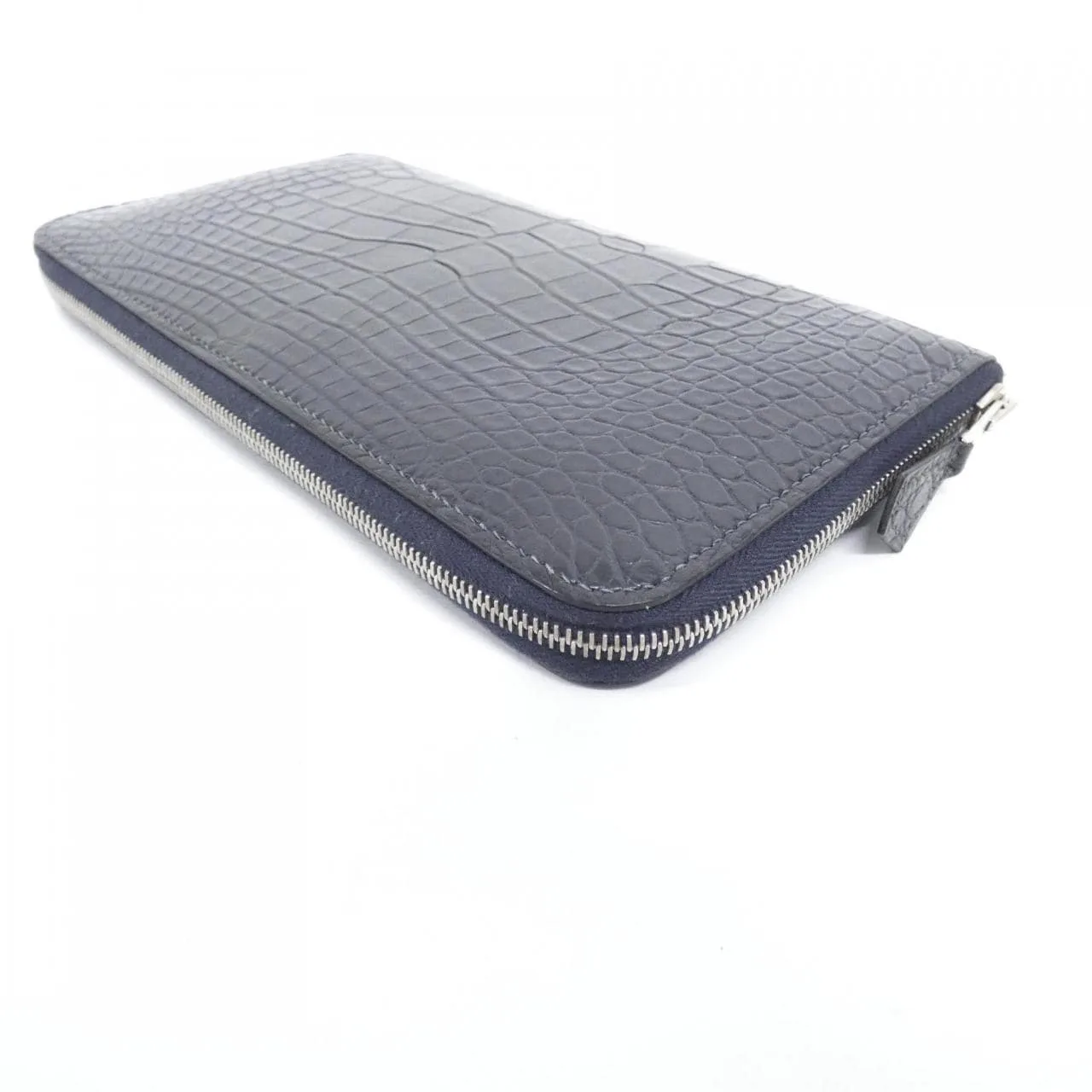 HERMES 051357CK Wallet Blue Rank A - Thumbnail 2