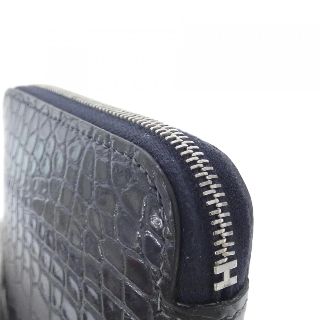 HERMES 051357CK Wallet Blue Rank A - Thumbnail 4