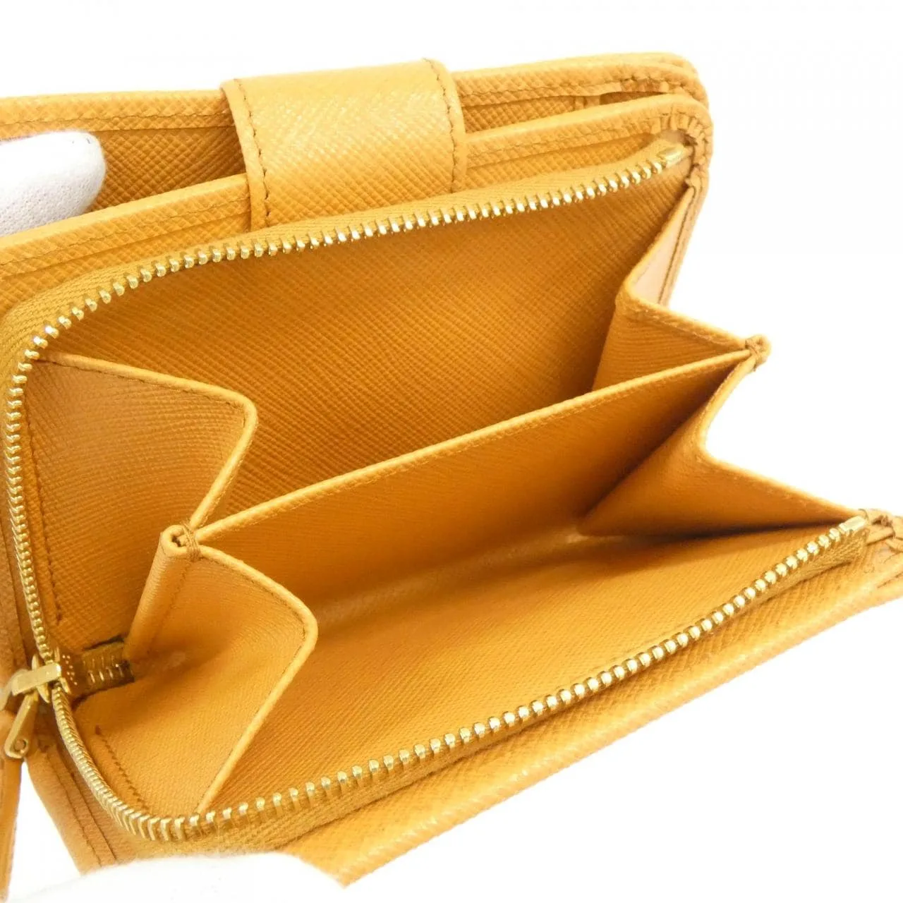 PRADA 1ML018 銀包 黑色 中古品A - 縮圖 6