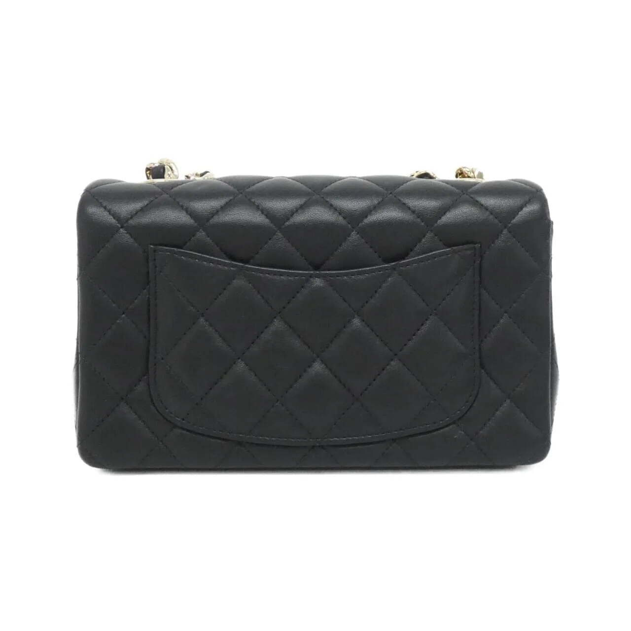 CHANEL AS2326 肩背包 羊皮 黑色 羊皮 中古品A - 縮圖 2
