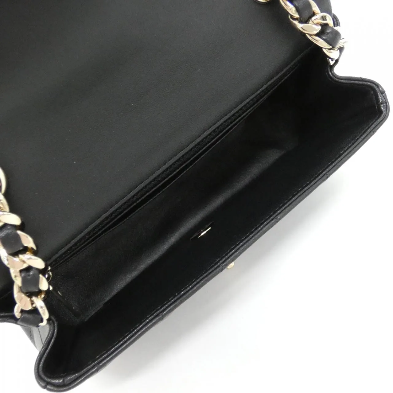 CHANEL AS2326 肩背包 羊皮 黑色 羊皮 中古品A - 縮圖 6