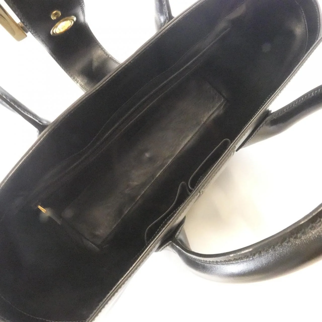 GUCCI Bamboo Shopper 323652 BNN0T 手提包 皮革 黑色 皮革 中古品A - 縮圖 7