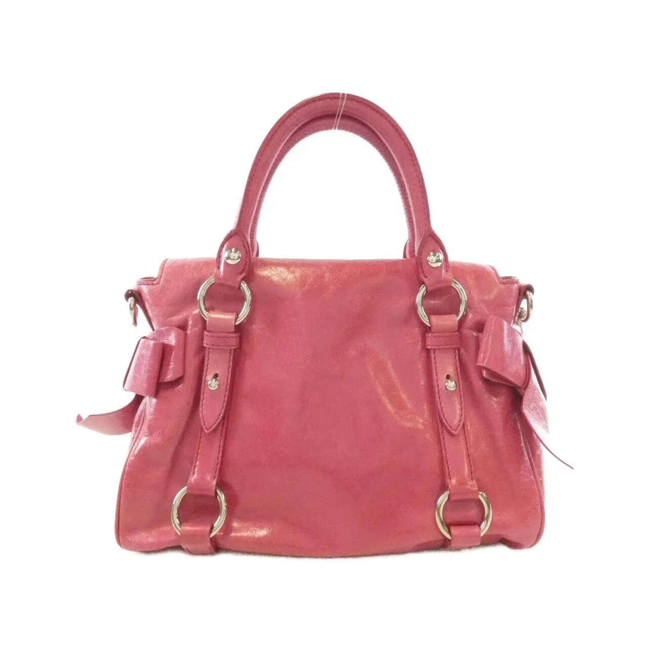MIU MIU RT0438 手袋 粉色 中古品A - 縮圖 2