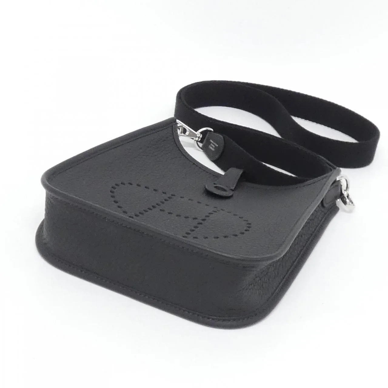 HERMES Evelyne 069426CK Shoulder Clemence Black Clemence Leather Rank A - Thumbnail 3