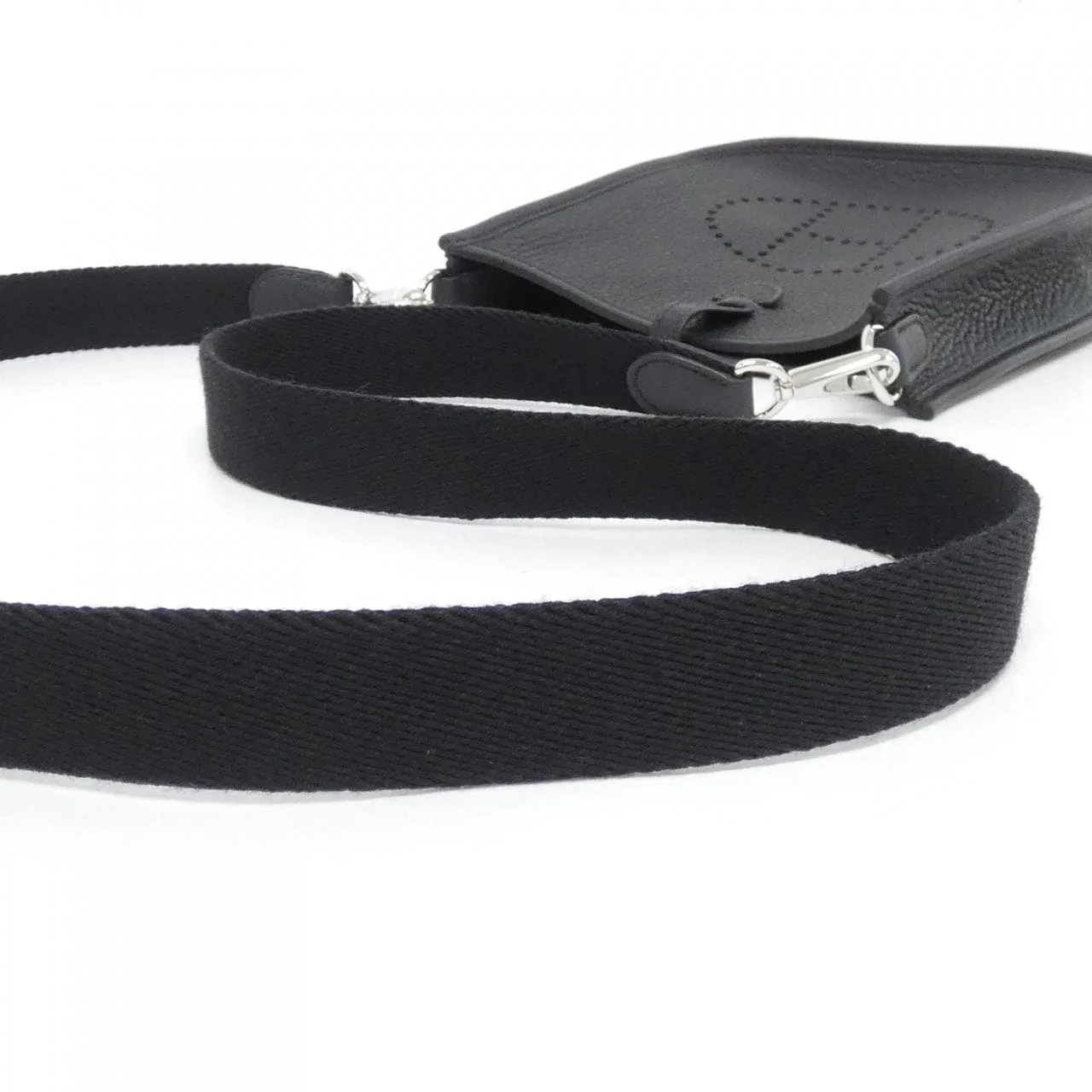 HERMES Evelyne 069426CK Shoulder Clemence Black Clemence Leather Rank A - Thumbnail 4