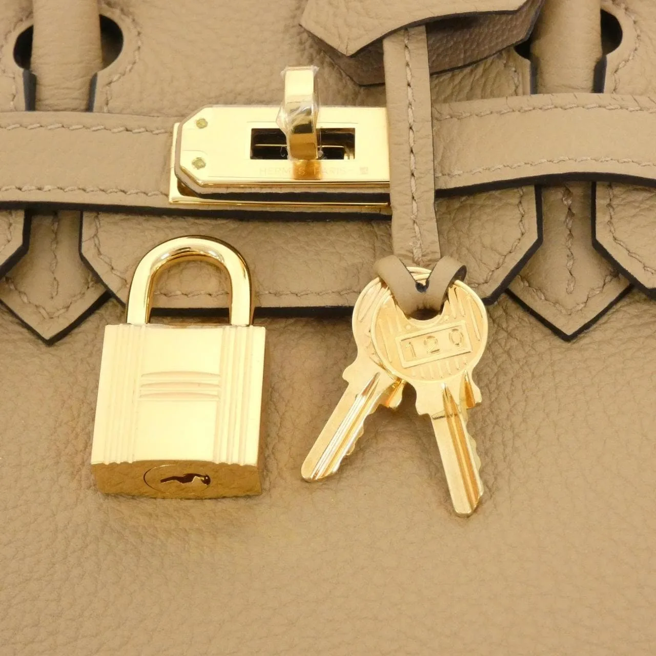 HERMES Birkin 041344CC Handbag Togo Black Togo Leather Rank A - Thumbnail 4