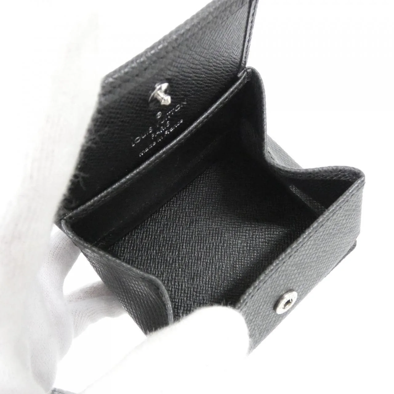 LOUIS VUITTON M30382 Coin Case Black Rank A - Thumbnail 4