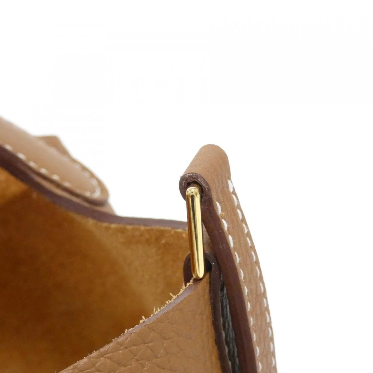 HERMES Picotin 056289CC Handbag Clemence Gold Clemence Leather Rank A - Thumbnail 3