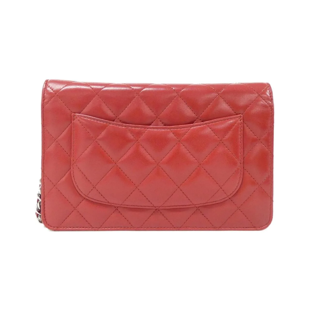 CHANEL Timeless Classic 33814 Wallet Lambskin Red Lambskin Rank A - Thumbnail 2