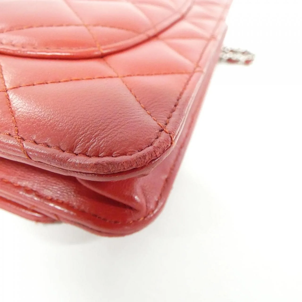 CHANEL Timeless Classic 33814 Wallet Lambskin Red Lambskin Rank A - Thumbnail 3
