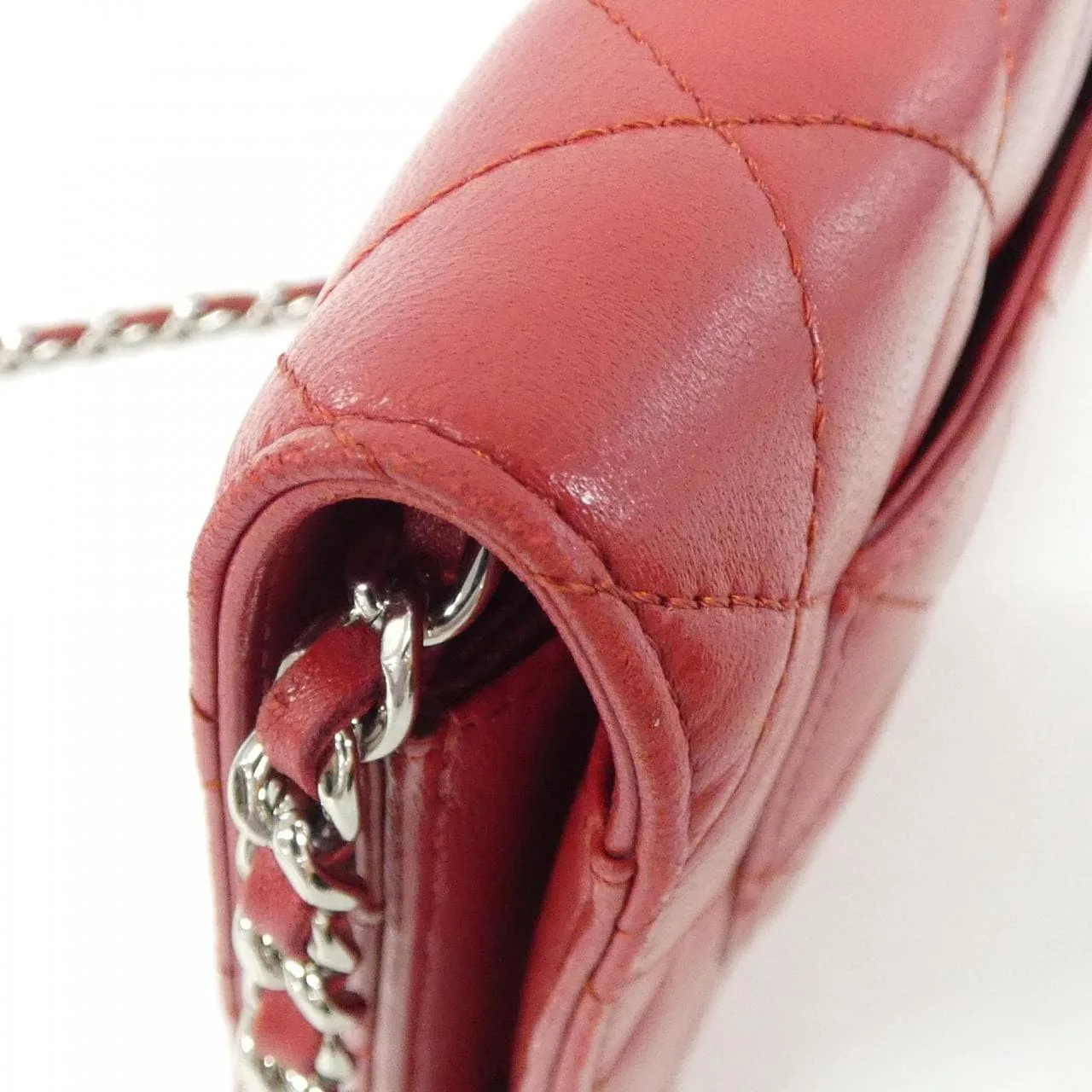 CHANEL Timeless Classic 33814 Wallet Lambskin Red Lambskin Rank A - Thumbnail 6