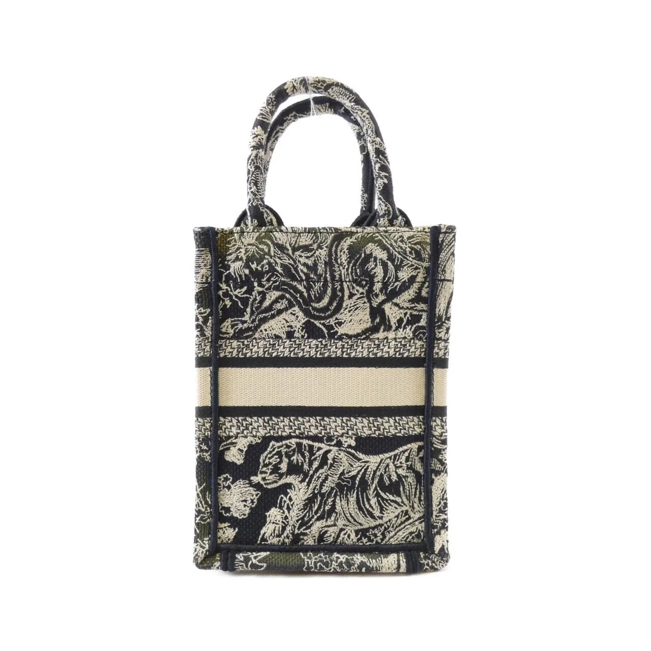 DIOR Book Tote S5555CRGO Tote Canvas Blue Canvas Rank A - Thumbnail 2