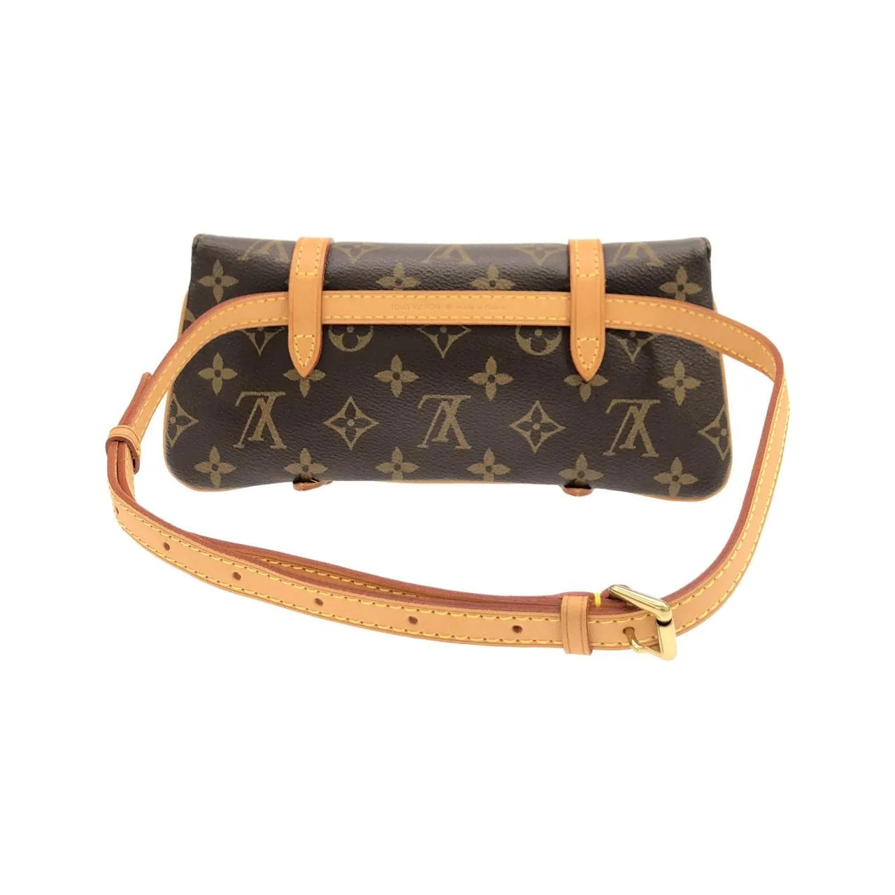 LOUIS VUITTON Pochette M51159 Belt Monogram Black Monogram Rank A - Thumbnail 2
