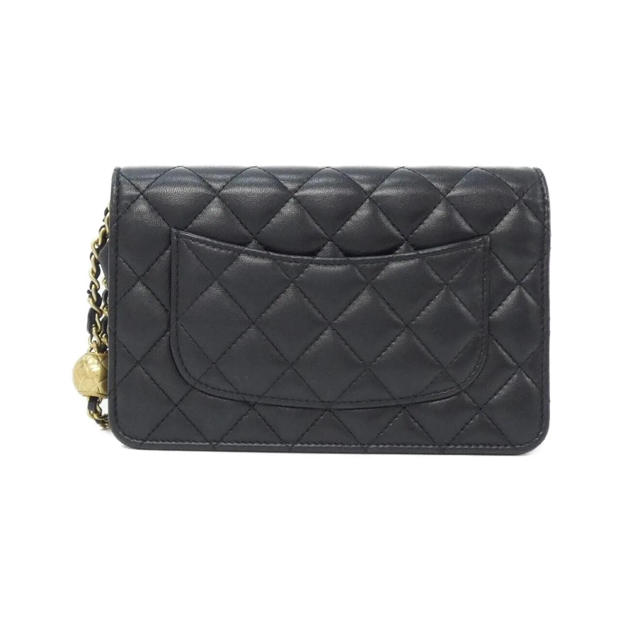 CHANEL Timeless Classic AP1450 Wallet Lambskin Black Lambskin Rank B - Thumbnail 2