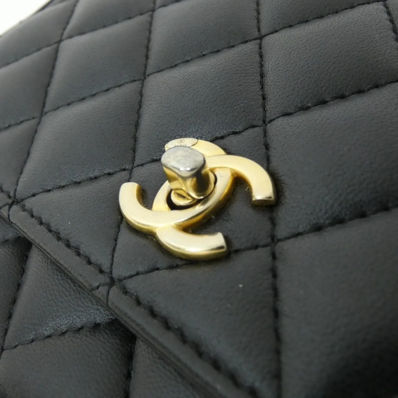 CHANEL Timeless Classic AP1450 Wallet Lambskin Black Lambskin Rank B - Thumbnail 5