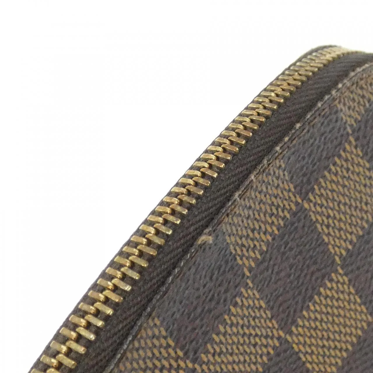 LOUIS VUITTON Pochette N47516 Pouch Damier 黑色 Damier 中古品B - 縮圖 4