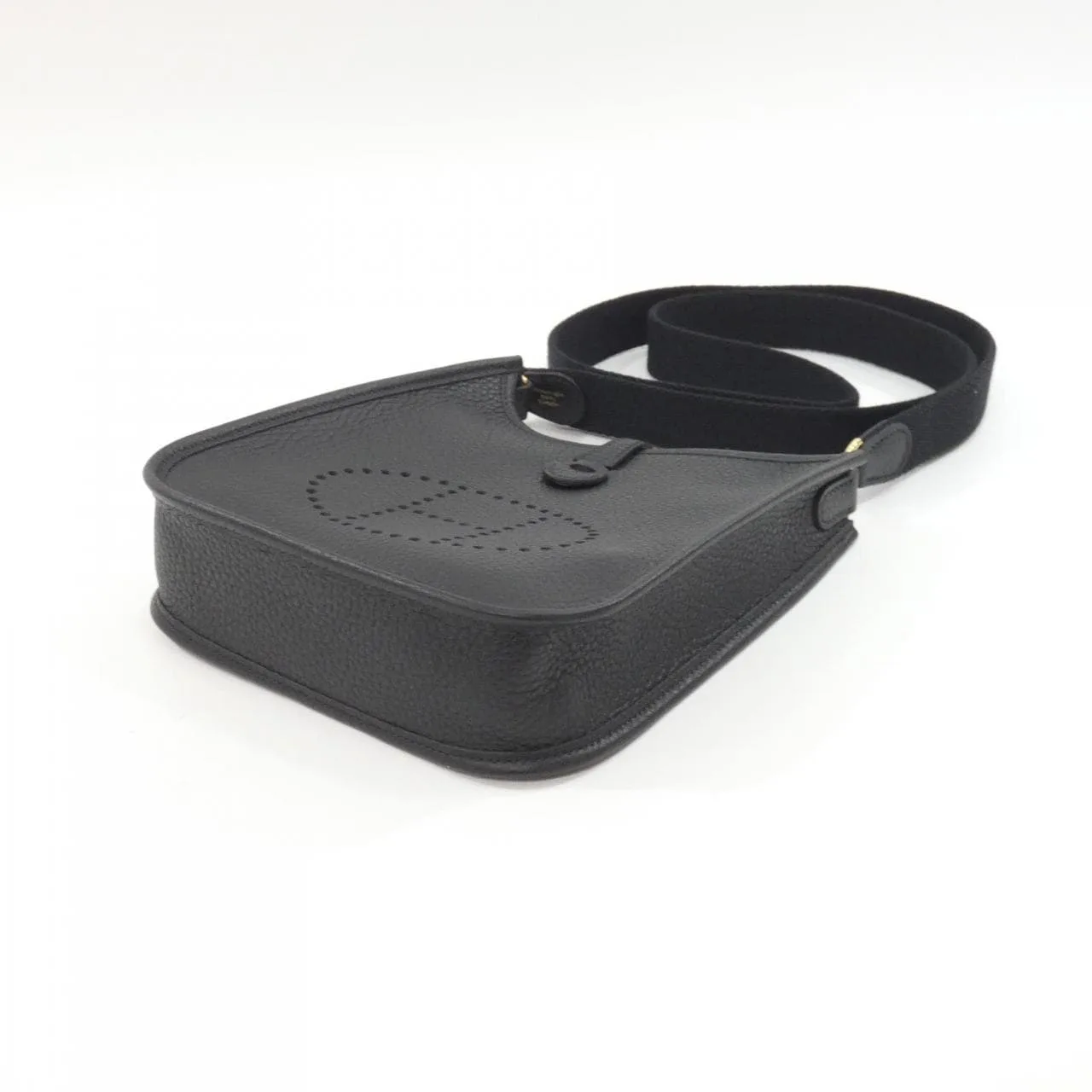 HERMES Evelyne 069426CC Shoulder Clemence Black Clemence Leather Unused - Thumbnail 3