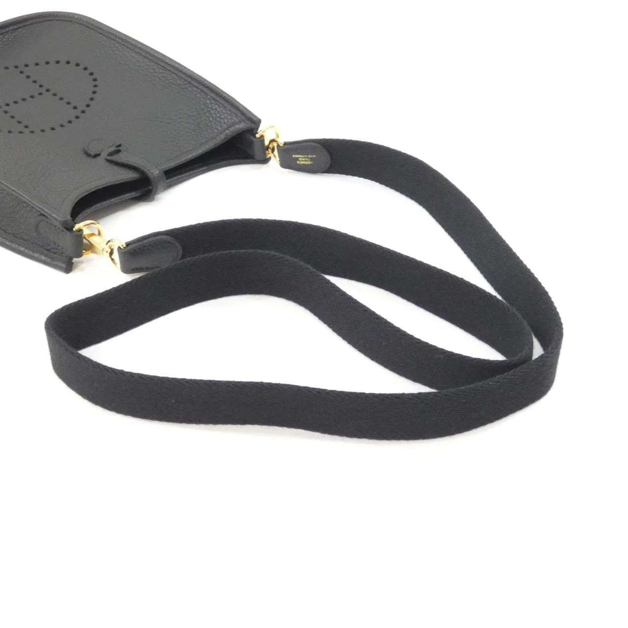 HERMES Evelyne 069426CC Shoulder Clemence Black Clemence Leather Unused - Thumbnail 4