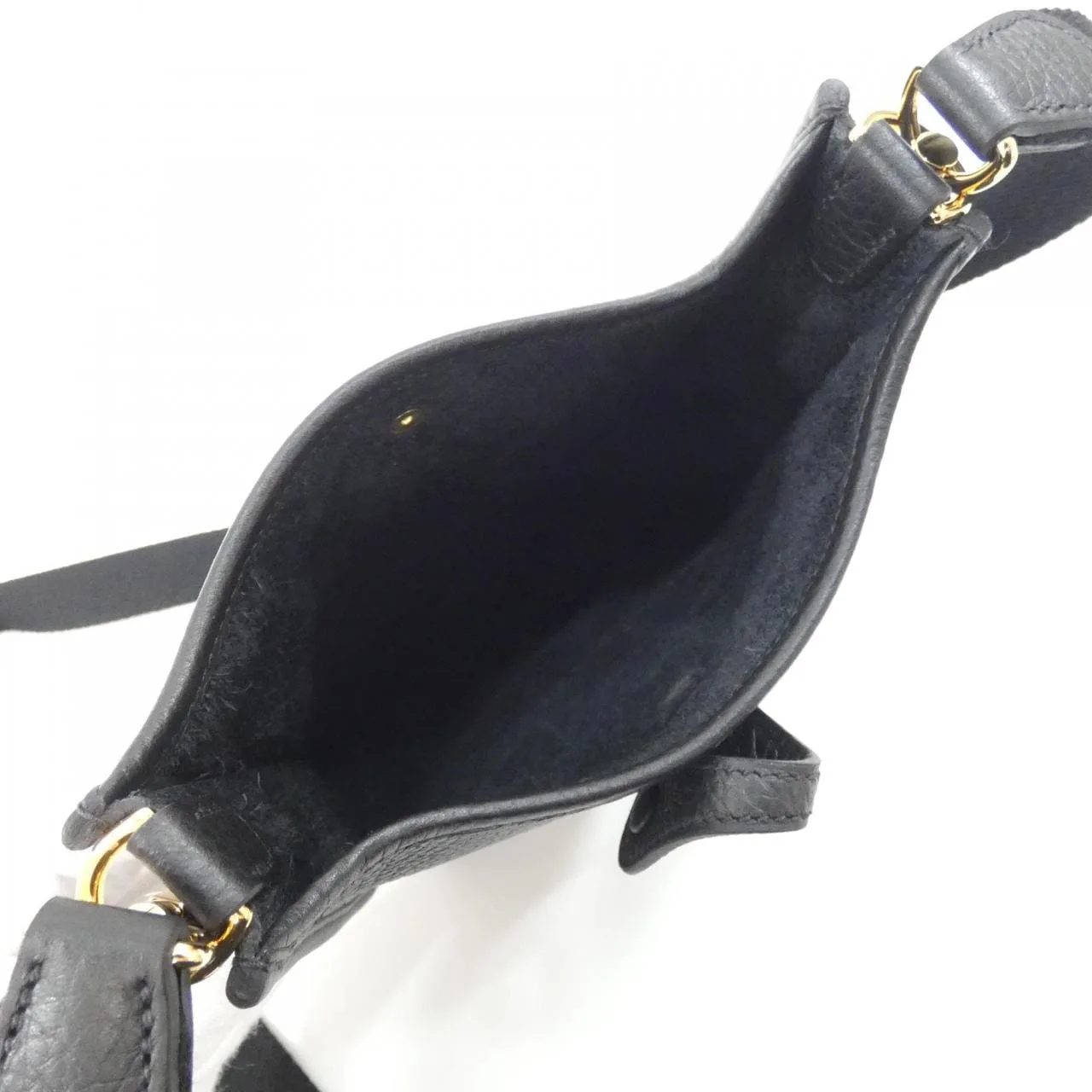 HERMES Evelyne 069426CC Shoulder Clemence Black Clemence Leather Unused - Thumbnail 5